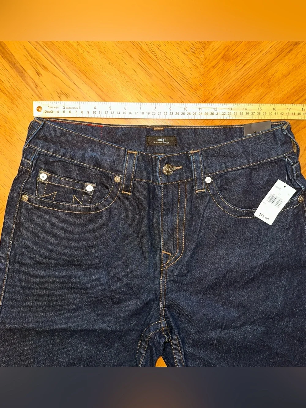 True Religion Shorts Men’s Size 32 Bobby Relaxed Baggy Buddha Pocket New